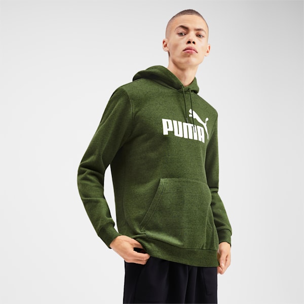 Essentials+ Men's Fleece Hoodie, Garden Green Heather, extralarge