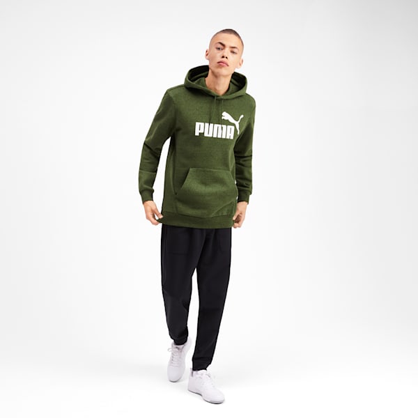 Essentials+ Men's Fleece Hoodie, Garden Green Heather, extralarge