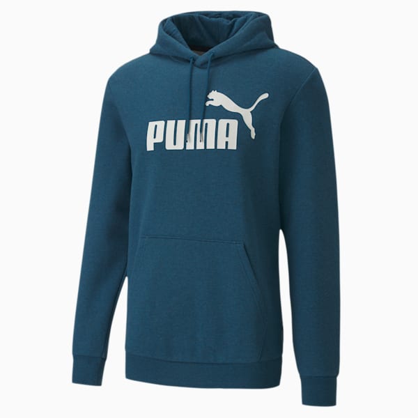 Essentials+ Men's Fleece Hoodie, Digi-blue Heather, extralarge