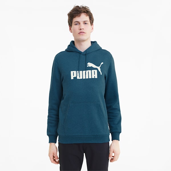 Essentials+ Men's Fleece Hoodie, Digi-blue Heather, extralarge