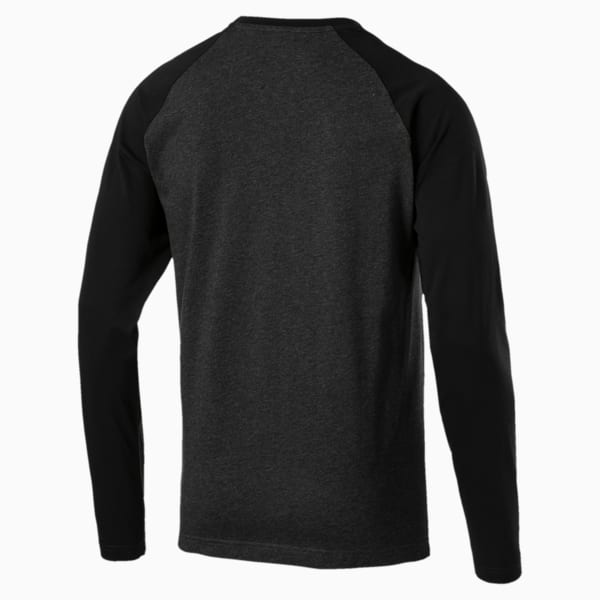 Essentials+ Long Sleeve Tee, Dark Gray Heather, extralarge