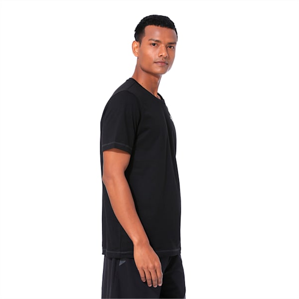 Active Soft Men's Crew Neck T-Shirt, Cotton Black, extralarge-IND