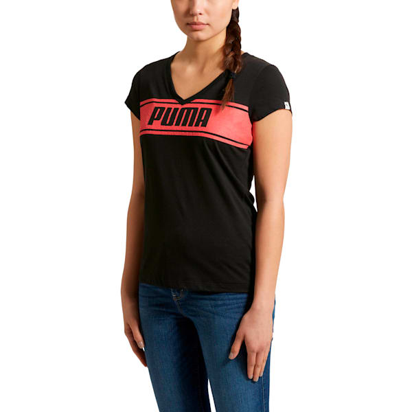 Athletic Stripe T-Shirt, Puma Black, extralarge