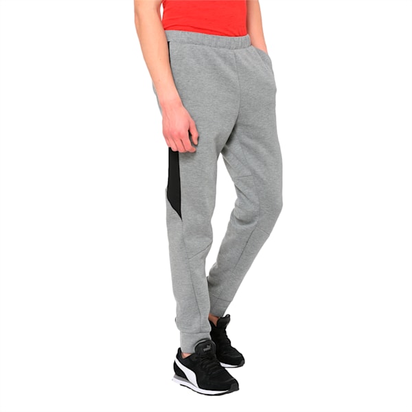 Evostripe Core Men's Sweatpants, Medium Gray Heather, extralarge-IND