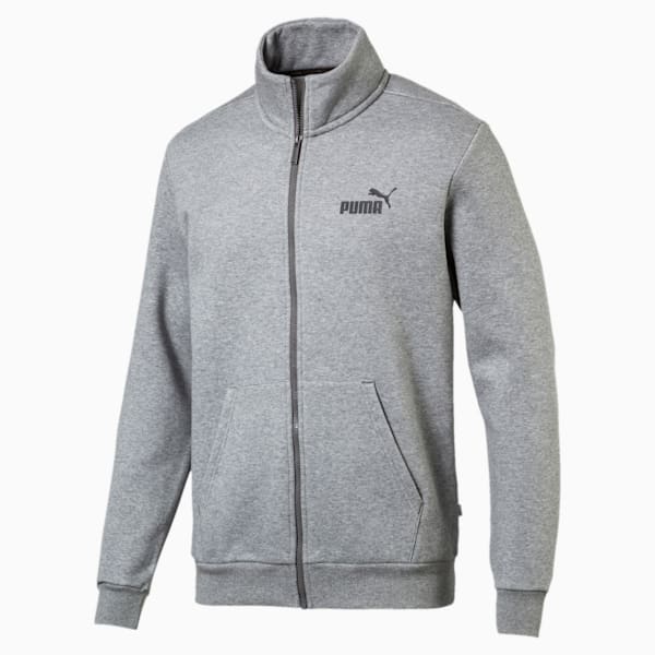 Essentials Fleece Men's Track Jacket, Medium Gray Heather, extralarge-IND