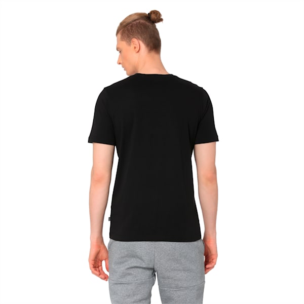 Men's Rebel Bold Basic T-Shirt, Cotton Black, extralarge-IND