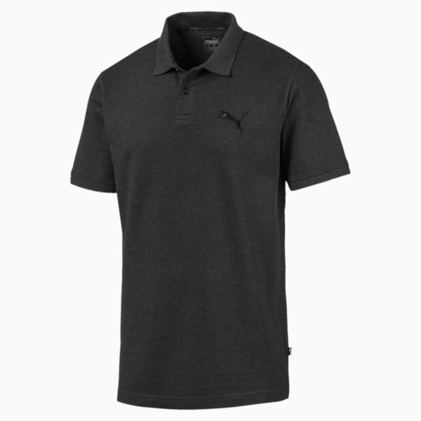 Essentials Men's Pique Polo, Dark Gray Heather, extralarge