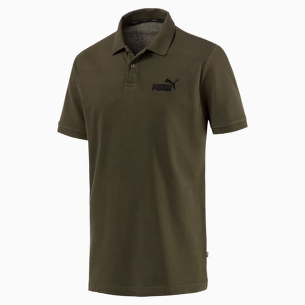Essentials Pique Men's Polo Shirt, Forest Night, extralarge-IND