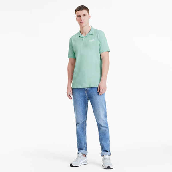 Essentials Men's Pique Polo, Mist Green, extralarge