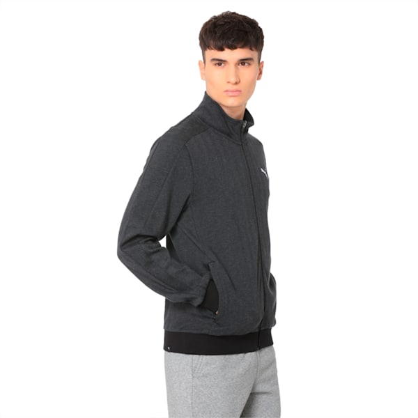 Herringbone Sweat JKT, Puma Black, extralarge-IND