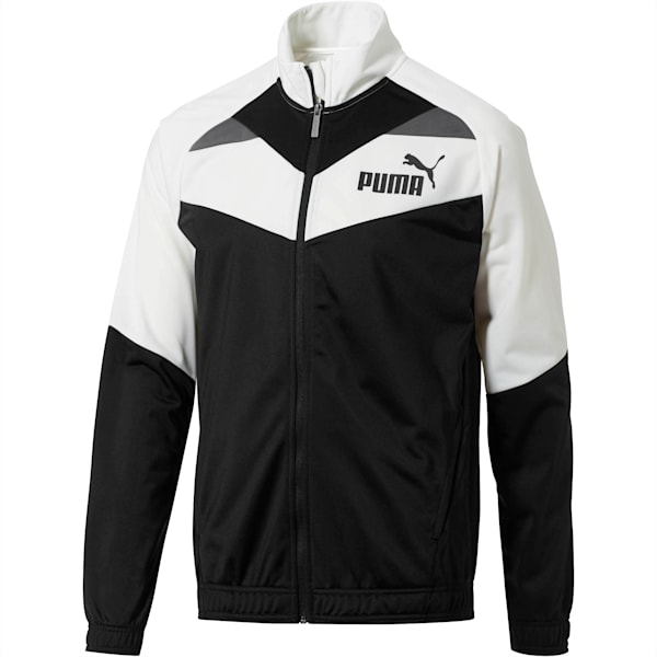 Iconic Tricot Jacket, Puma White-Puma Black, extralarge