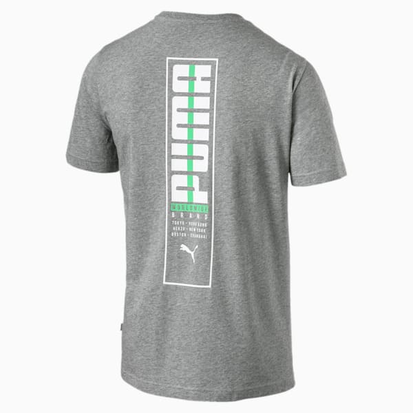 Brand Placed Tee, Medium Gray Heather, extralarge