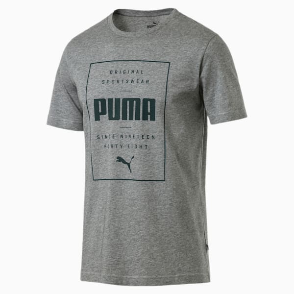 Box PUMA Tee, Medium Gray Heather, extralarge