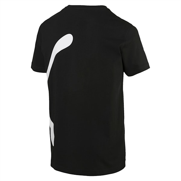 Oversize Logo Men's Tee, Cotton Black, extralarge-IND