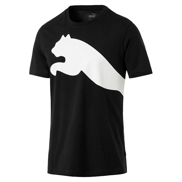 Oversize Logo Men's Tee, Cotton Black, extralarge-IND