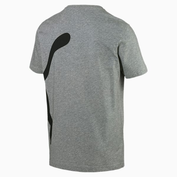 Oversize Logo Tee, Medium Gray Heather, extralarge