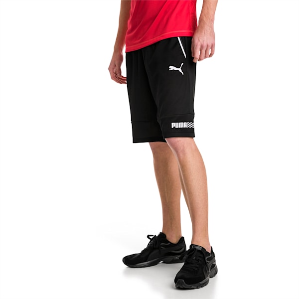 Active Tec Sports Interlock Men's Shorts, Puma Black, extralarge-IND
