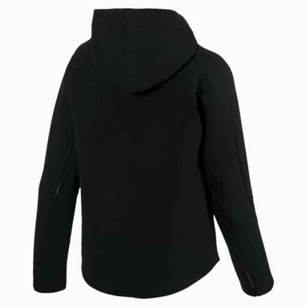 Evostripe Move Women’s Hooded Jacket, Cotton Black, extralarge