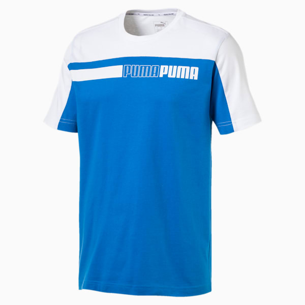 Modern Sports Tee, Indigo Bunting-white, extralarge