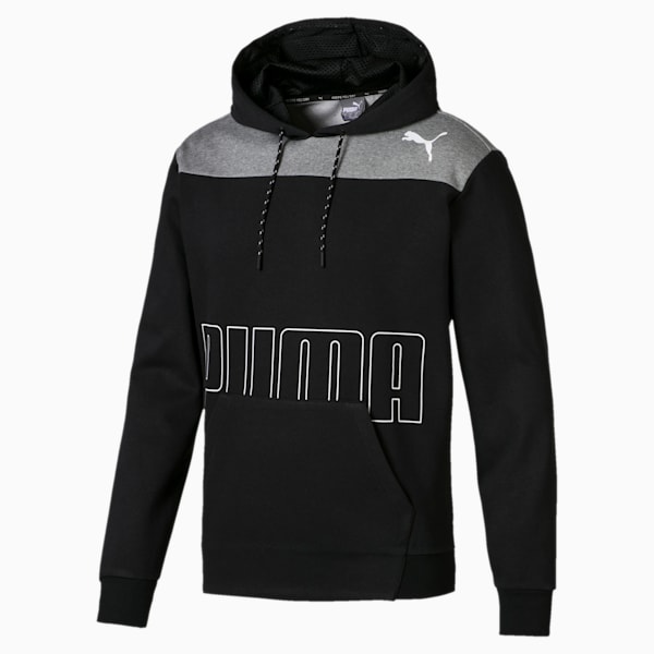 Modern Sports Men's Fleece Hoodie, Puma Black, extralarge