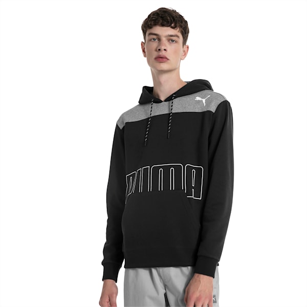 Modern Sports Men's Fleece Hoodie, Puma Black, extralarge