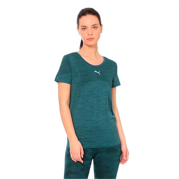 evoKNIT Core Seamless Women's Tee, Ponderosa Pine, extralarge-IND