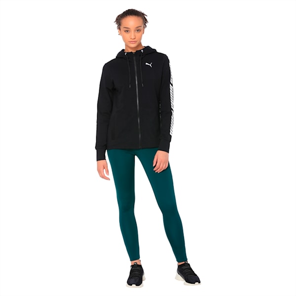 Modern Sports Hooded Jacket, Cotton Black, extralarge-IND