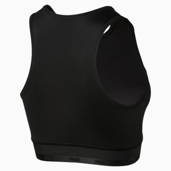 PUMA Soft Sports Crop Top Brassière Femme Black Medium