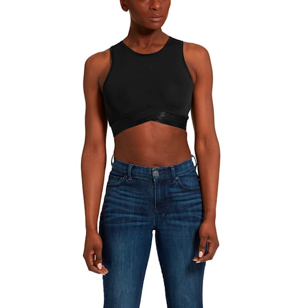 Puma black crop top store