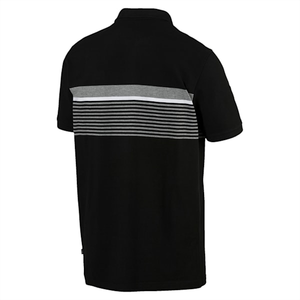 Essentials+ Short Sleeve Men's Polo Shirt, Cotton Black, extralarge-IND