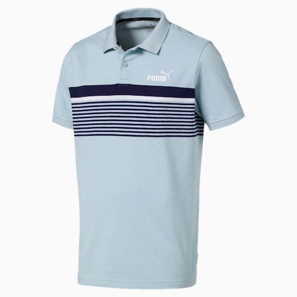 Essentials+ Short Sleeve Men's Polo Shirt, Light Sky, extralarge-IND