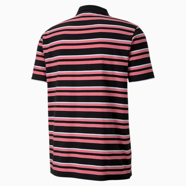ESS+ Striped J Men’s Polo, Puma Black, extralarge