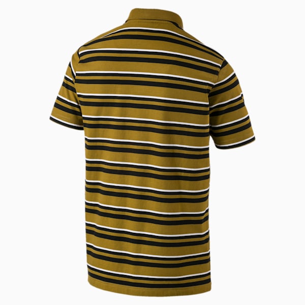 ESS+ Striped J Men’s Polo, Moss Green, extralarge