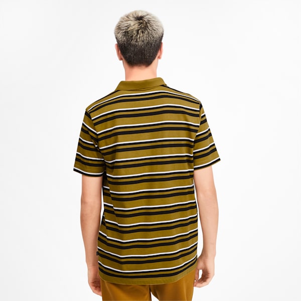ESS+ Striped J Men’s Polo, Moss Green, extralarge