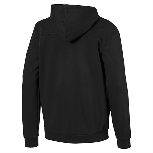 Modern Sports Hooded Men's Sweat Jacket, Puma Black, extralarge-IND