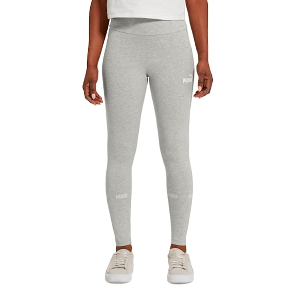 Amplified Women's Leggings, Light Gray Heather, extralarge