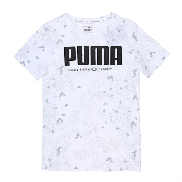 Active Sports Boys' Tee, Puma White, extralarge-IND