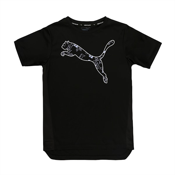 Active Sports Boys' Graphic Tee, Puma Black, extralarge-IND
