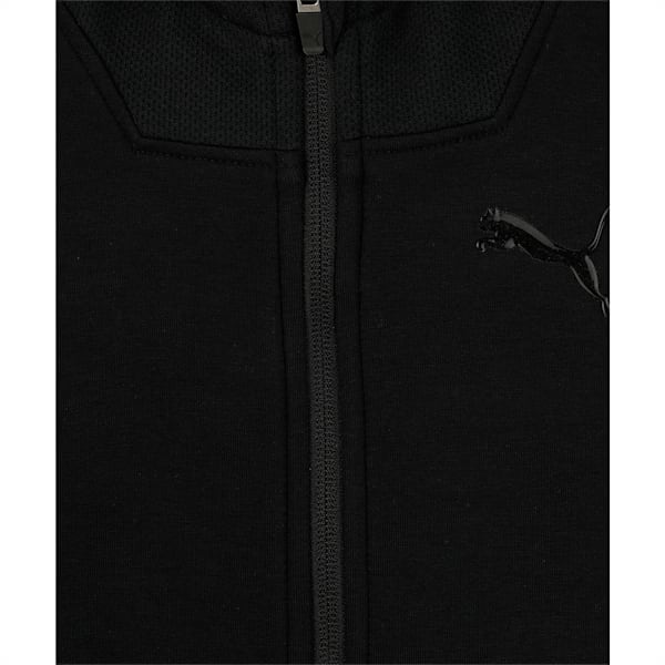 Evostripe Hooded Jacket, Cotton Black, extralarge-IND