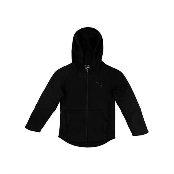 Evostripe Hooded Jacket, Cotton Black, extralarge-IND