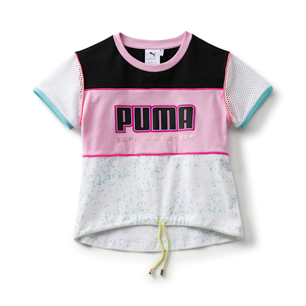 キッズ ガールズ PUMA x SOPHIA WEBSTER Tシャツ, Puma White, extralarge