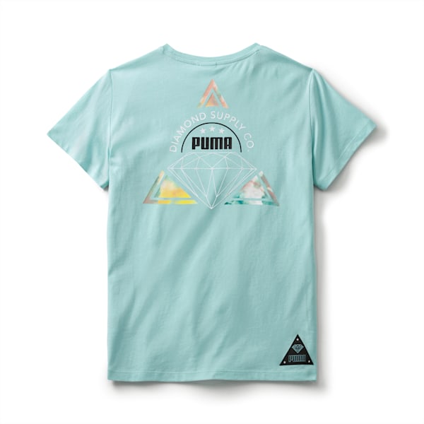 キッズ PUMA x DIAMOND Tシャツ, ARUBA BLUE, extralarge