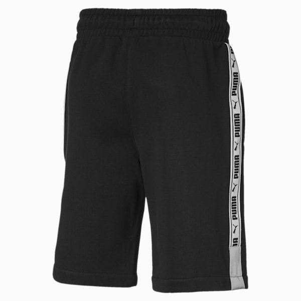 PUMA XTG Boys' Shorts JR, Cotton Black-- Puma white, extralarge