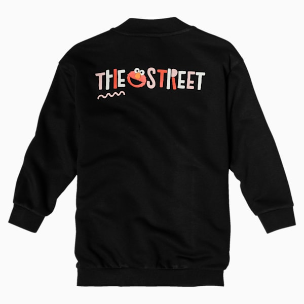 PUMA x SESAME STREET Girl’s Full Zip Jacket, Cotton Black, extralarge