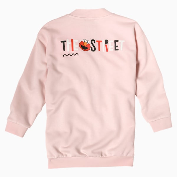 PUMA x SESAME STREET Girl’s Full Zip Jacket, Veiled Rose, extralarge