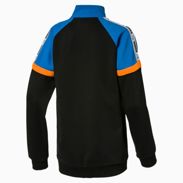 PUMA XTG Boys' Retro Jacket JR, Cotton Black, extralarge