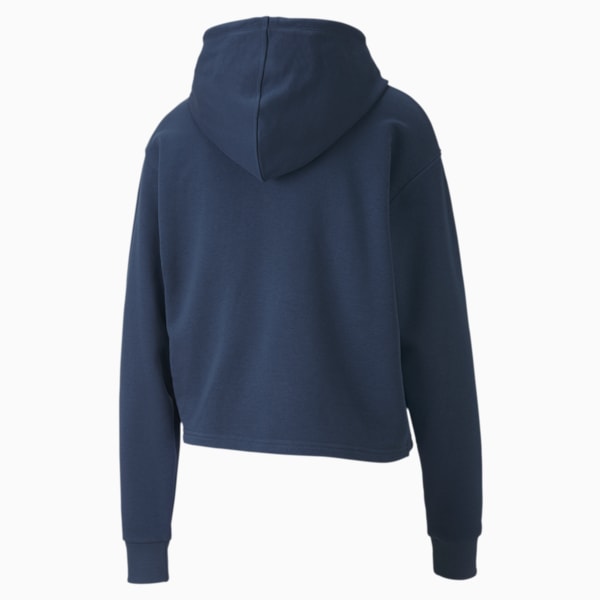 Essentials+ Women's Cropped Hoodie, Dark Denim, extralarge