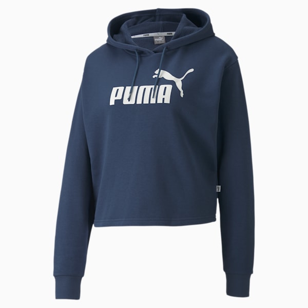 Essentials+ Women's Cropped Hoodie, Dark Denim, extralarge