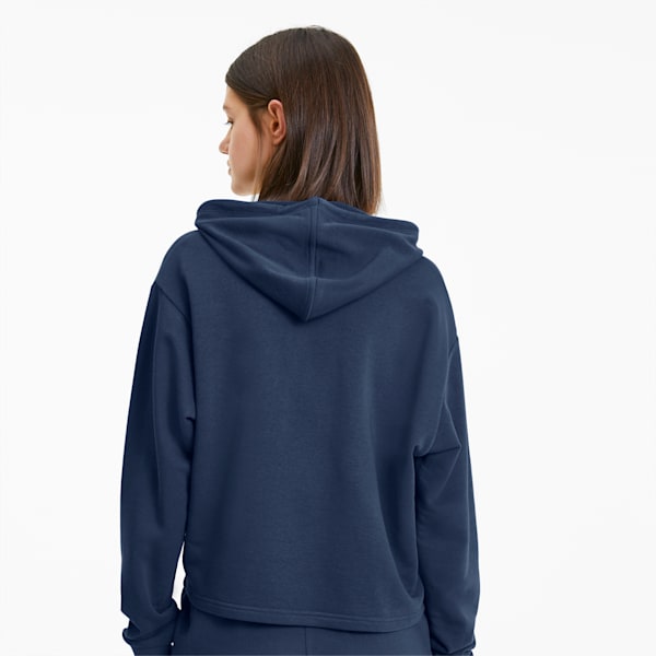 Essentials+ Women's Cropped Hoodie, Dark Denim, extralarge