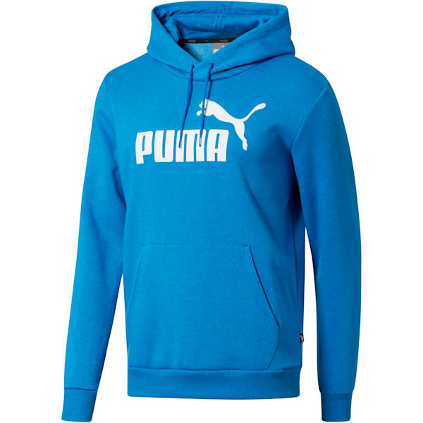 Essential Fleece Hoodie, Strong Blue Heather, extralarge